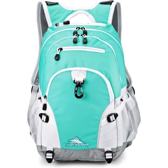 High Sierra Loop Backpack - 33L - Aquamarine/White/Ash - Laptop Sleeve - Storage - Picture 9 of 11